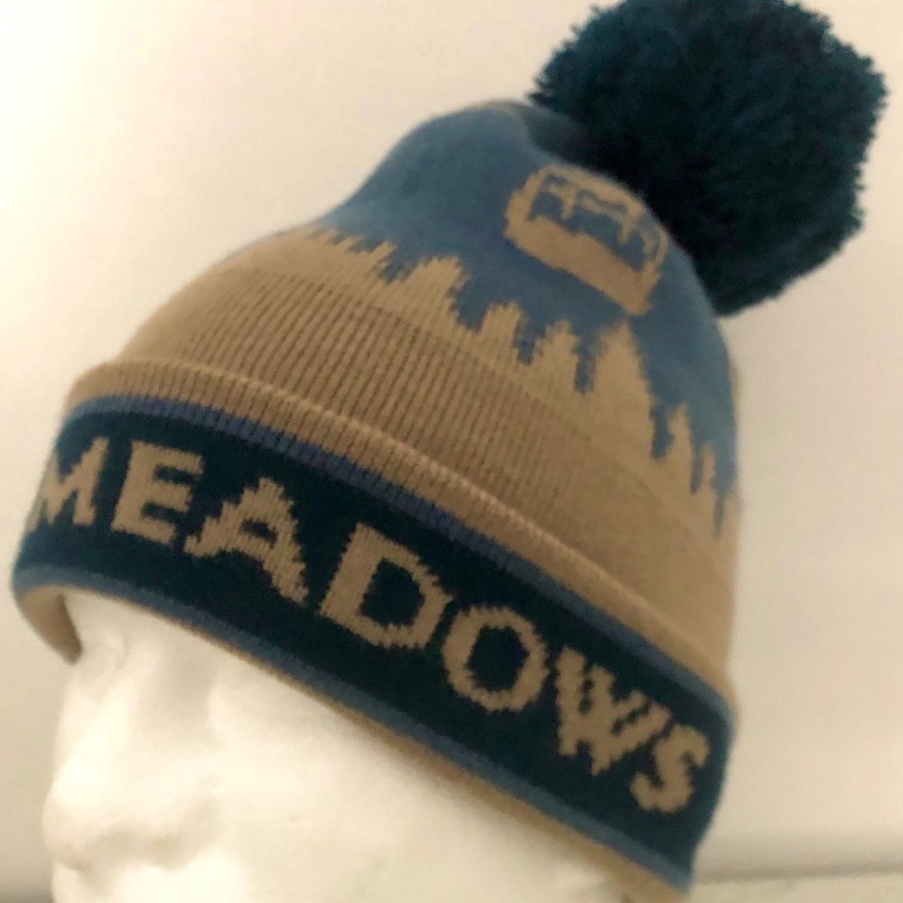 Mt Hood Meadows Cirque Knit Winter Pom Ski Hat